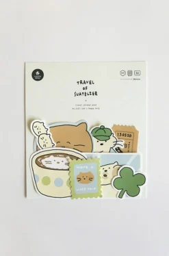 28pcs Cat's Happy Trip Sticker Set
