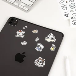 6pcs Coi Puppy Removable Sticker Set