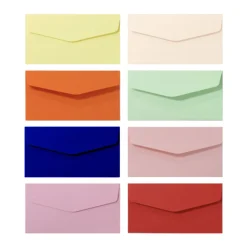 4pcs Colorful Horizontal Envelope Set