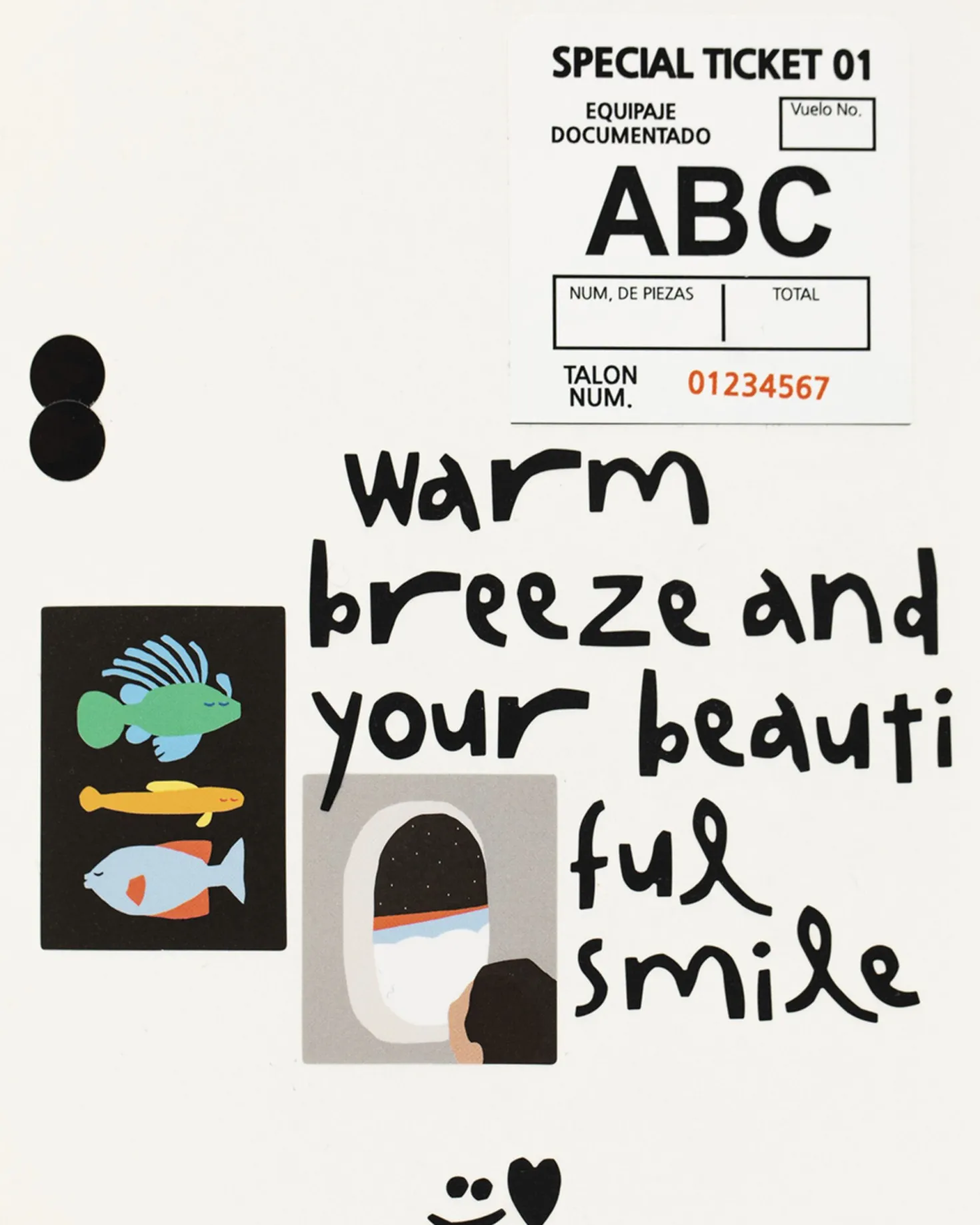 10pcs Colorful Typography Sticker Set