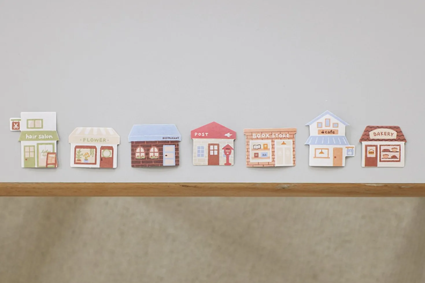 21pcs Cozy Shops Cereal Sticker Set