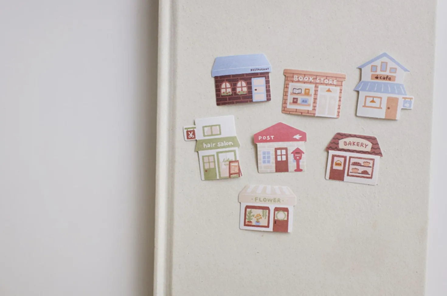 21pcs Cozy Shops Cereal Sticker Set