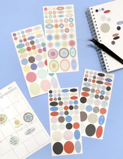 2pcs Daily Dot Sticker Set
