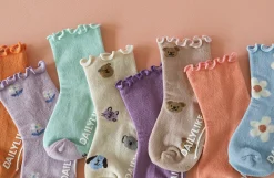 4pcs Daily Kids Crew Socks Set