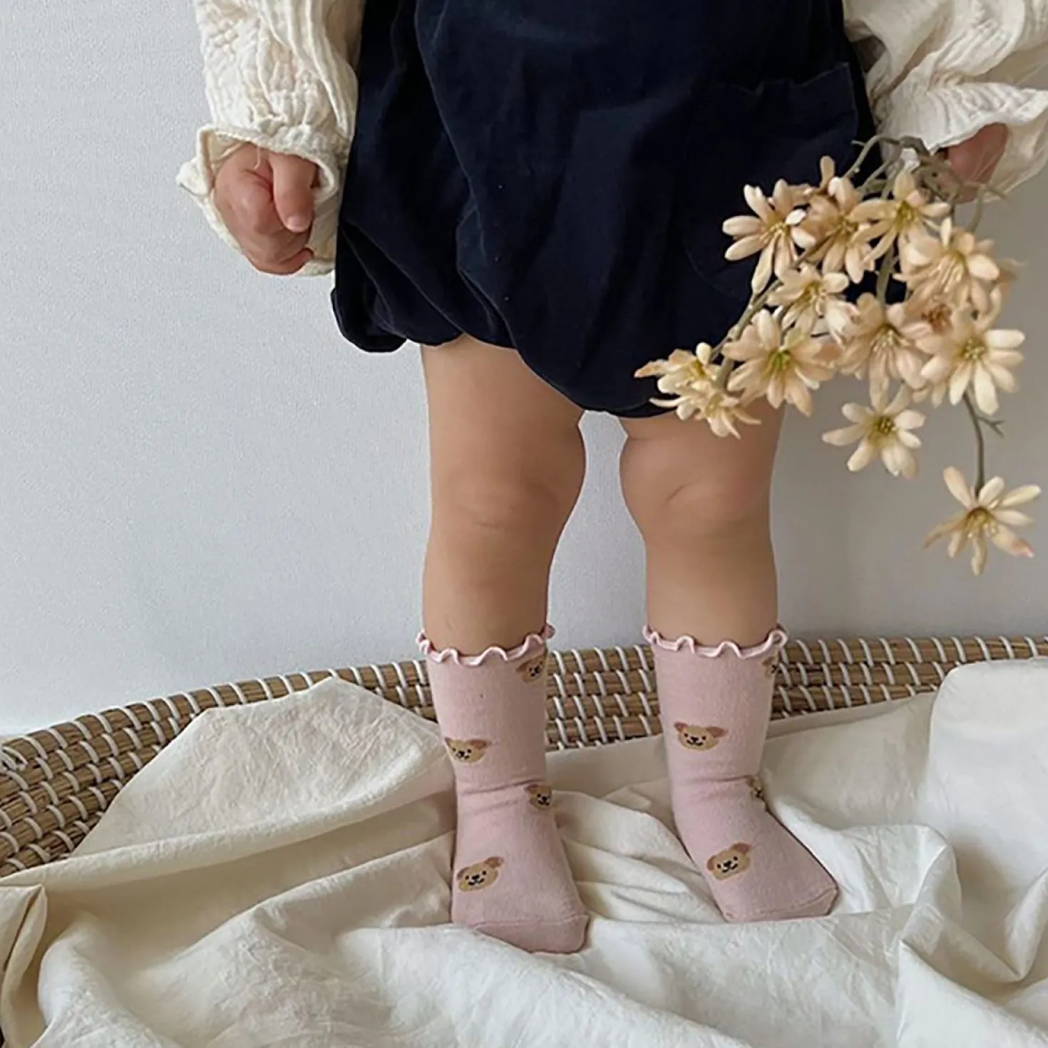 4pcs Daily Kids Crew Socks Set