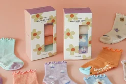 4pcs Daily Kids Crew Socks Set
