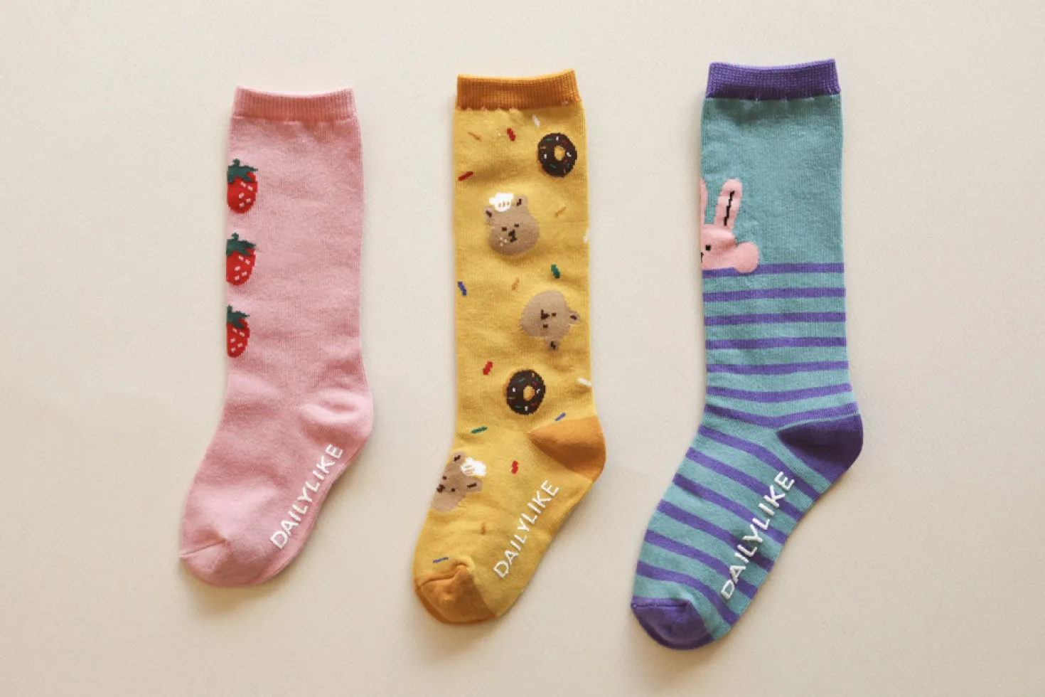4pcs Dailylike Kids Knee Socks Set