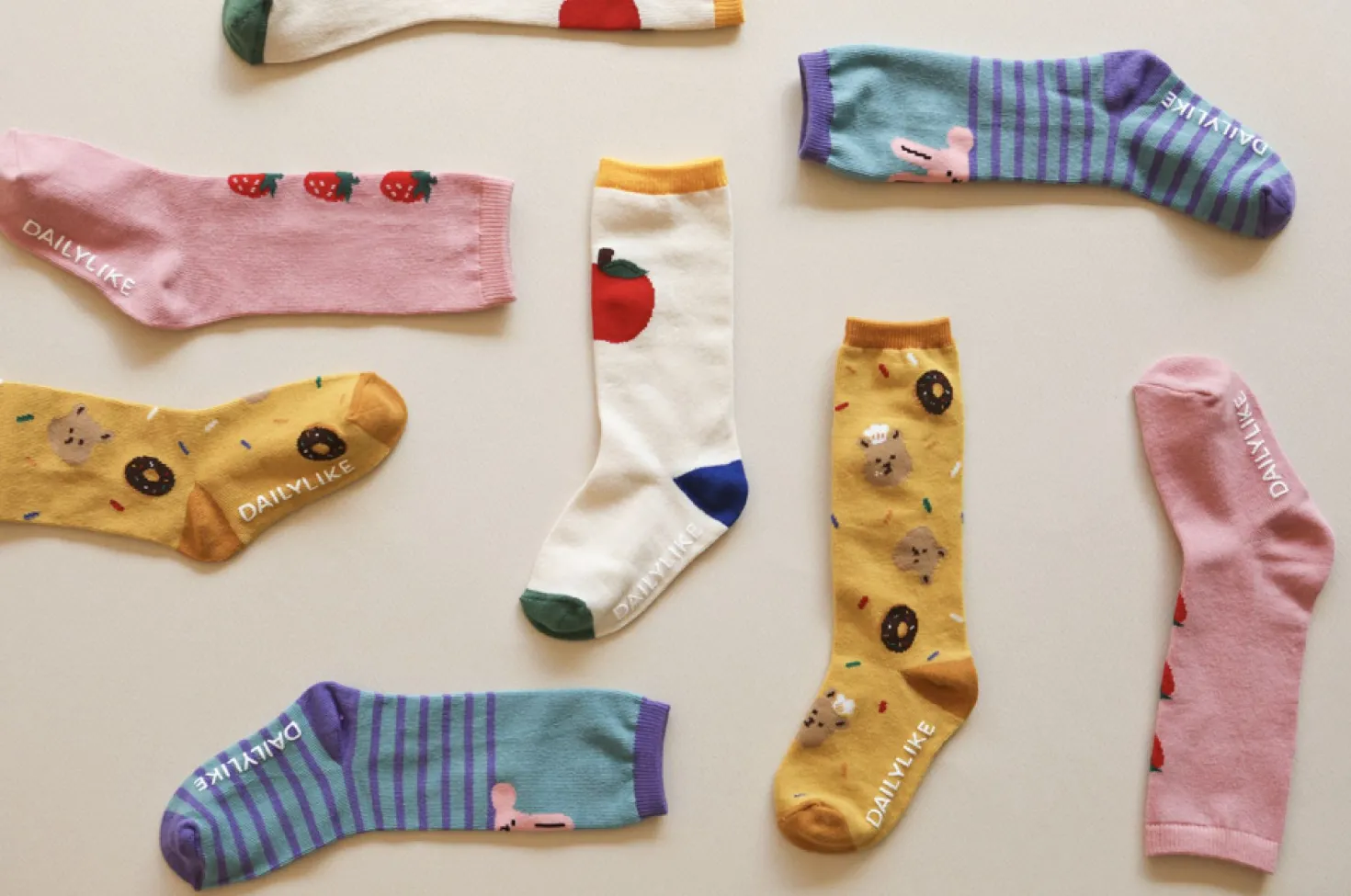 4pcs Dailylike Kids Knee Socks Set
