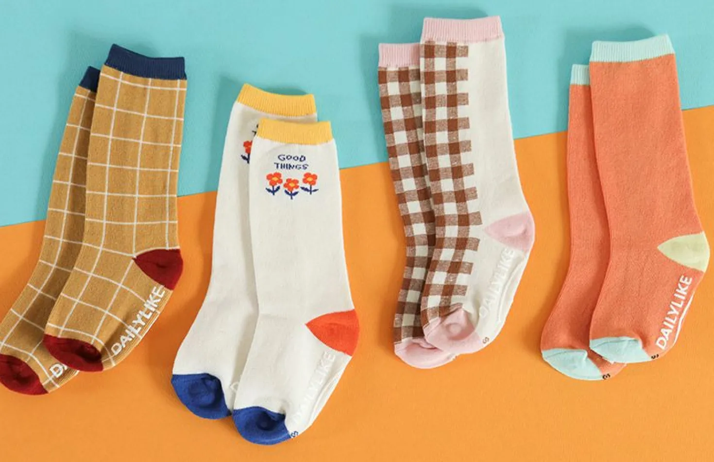 4pcs Dailylike Kids Knee Socks Set