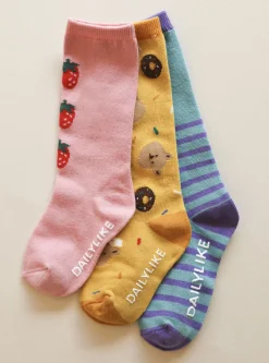 4pcs Dailylike Kids Knee Socks Set