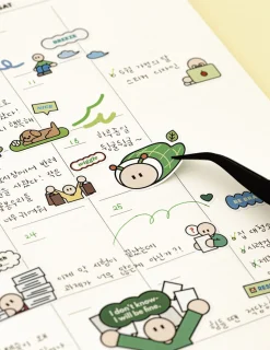 6pcs Daily Point Removable Sticker Set