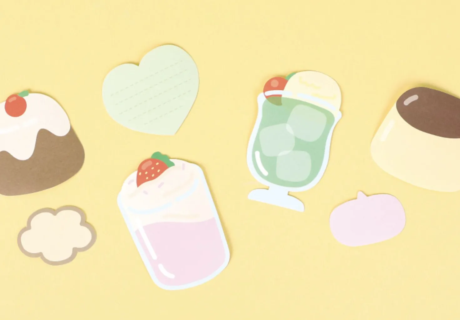23pcs Dessert Cafe Sticker Set