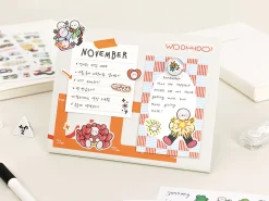 6pcs Doodle Point Removable Sticker Set