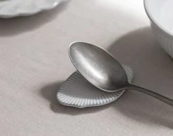 2pcs French Mood Blanc Spoon Rest Set