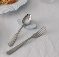 2pcs French Mood Blanc Spoon Rest Set