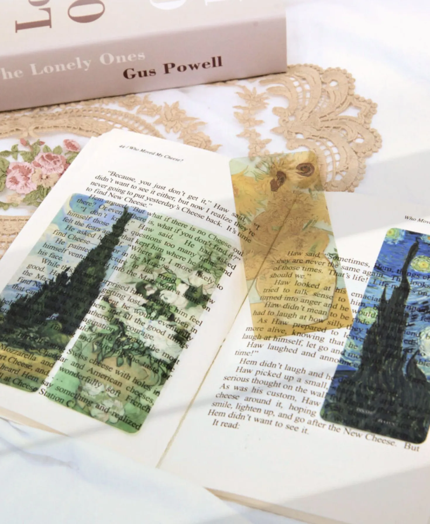 4pcs Gogh & Monet Bookmark Set