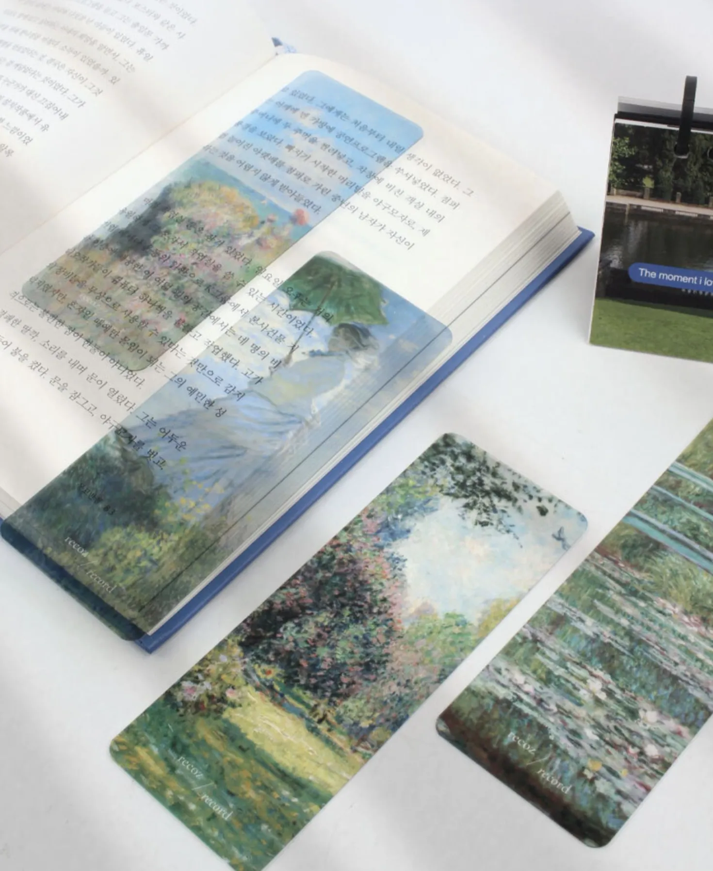 4pcs Gogh & Monet Bookmark Set