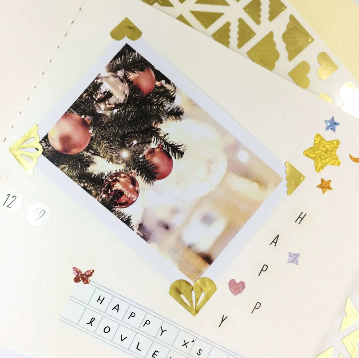 3pcs Gold Foil Corner Sticker Set