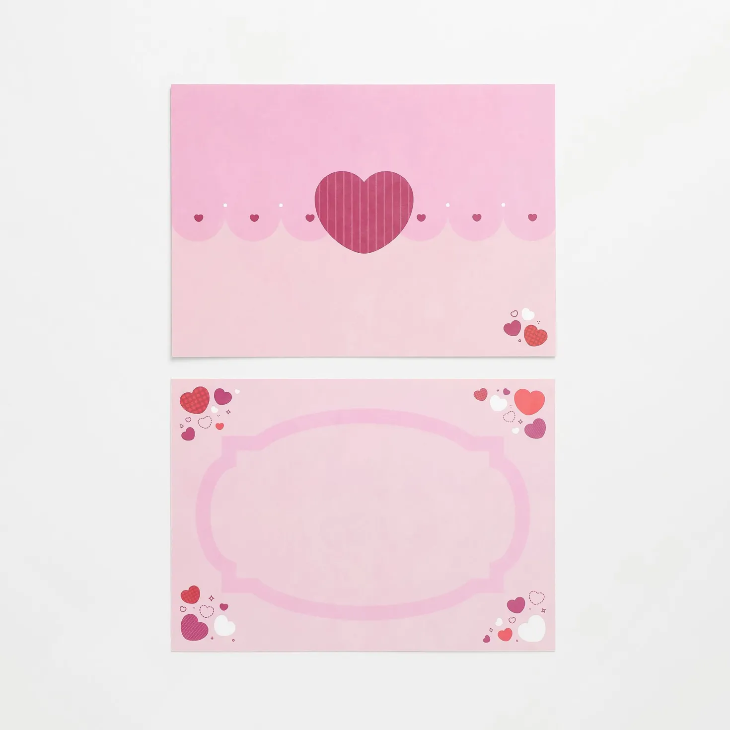 2pcs Heart Card & Envelope Set