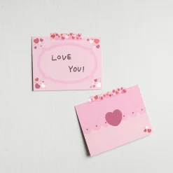 2pcs Heart Card & Envelope Set