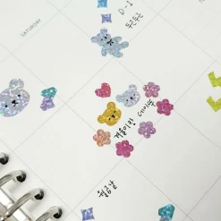 3pcs Hologram Shapes Sticker Set