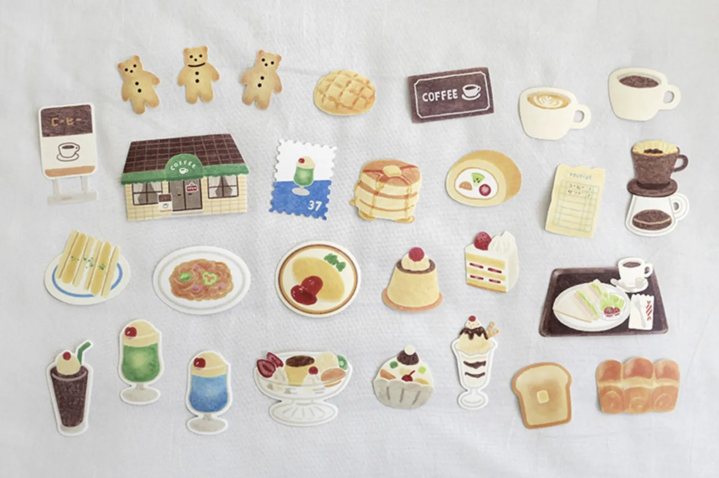 28pcs In the Cafe Sticker Set