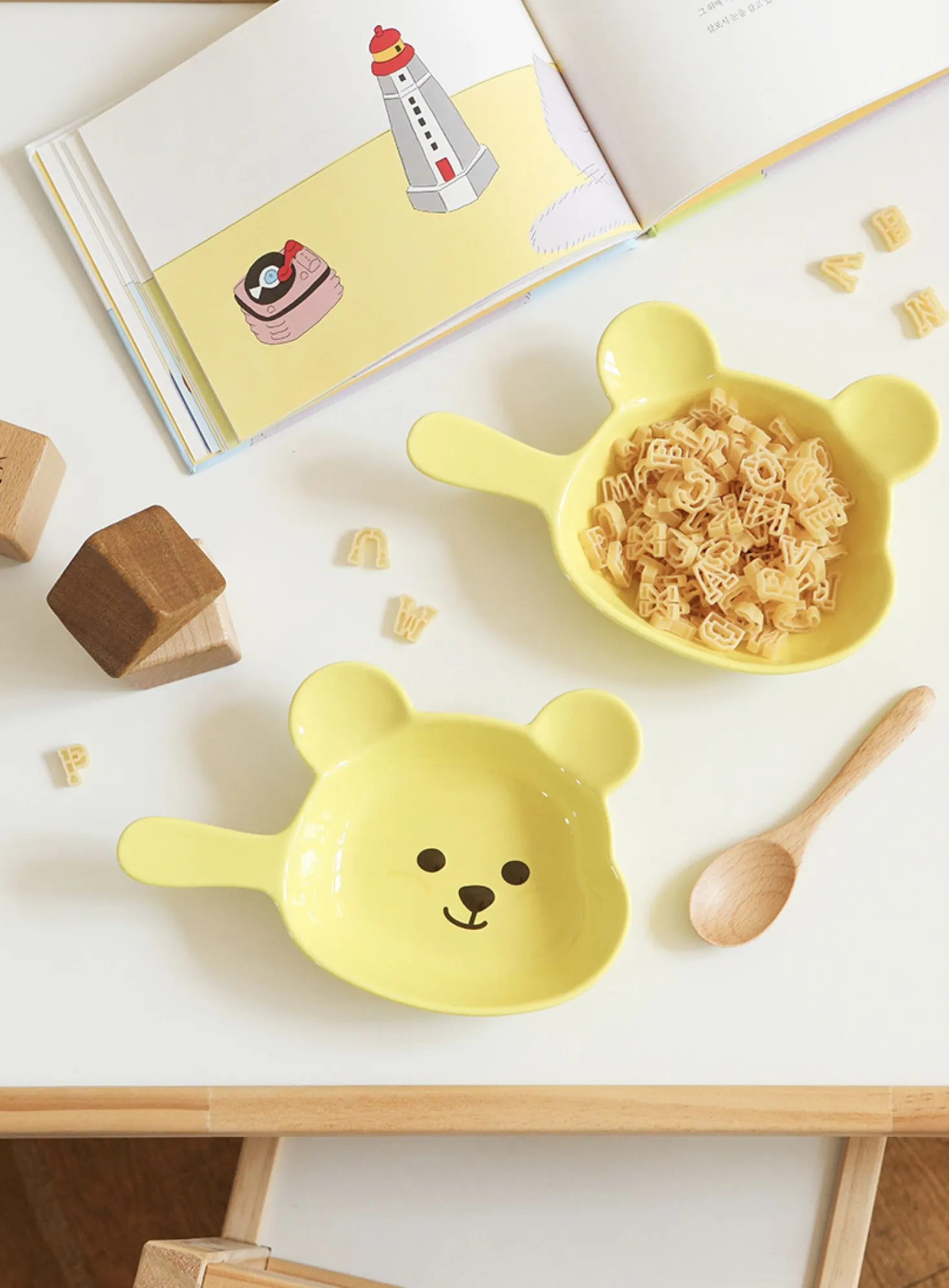 2pcs Jelly Bear Plate Set