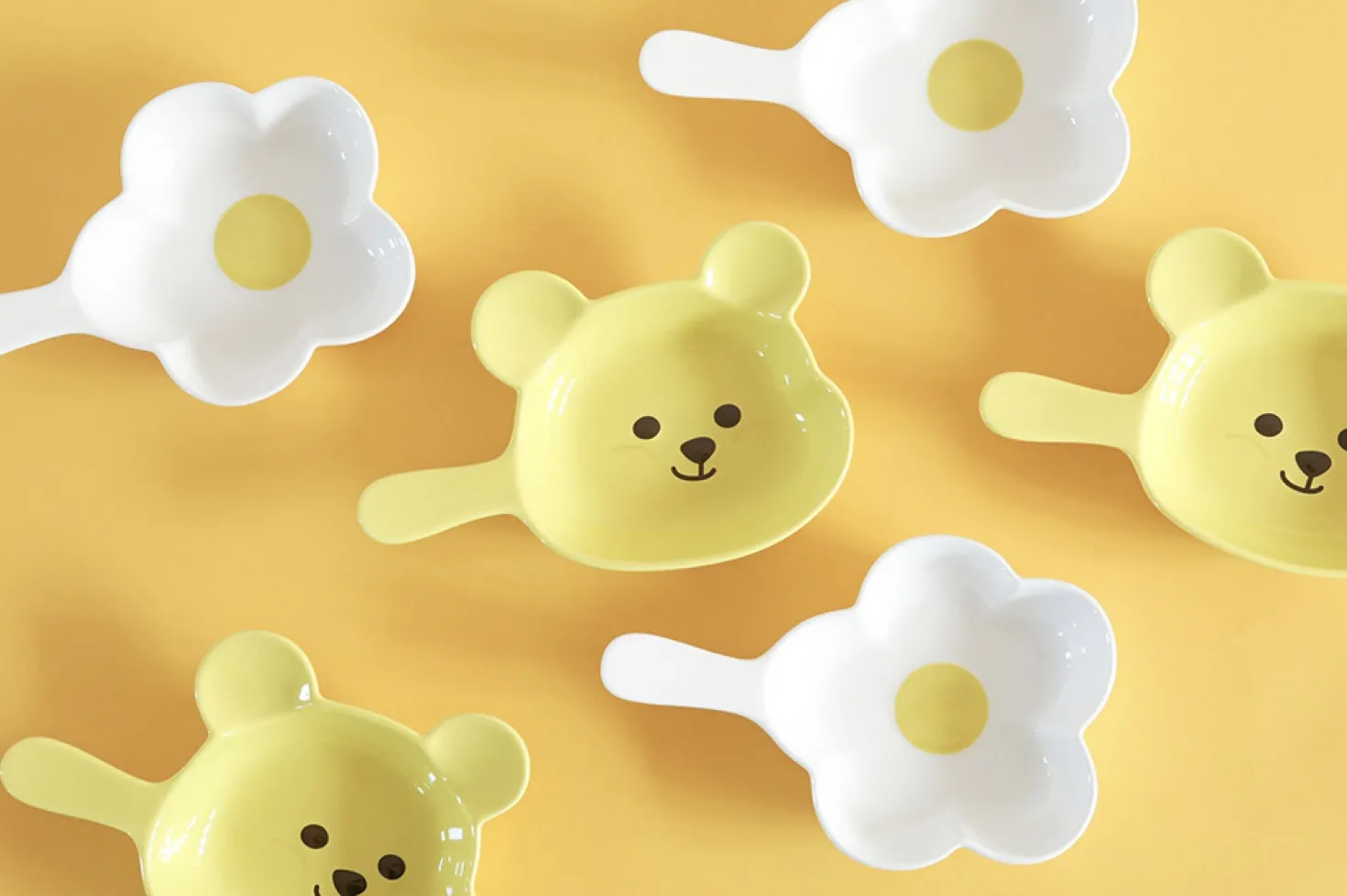2pcs Jelly Bear Plate Set