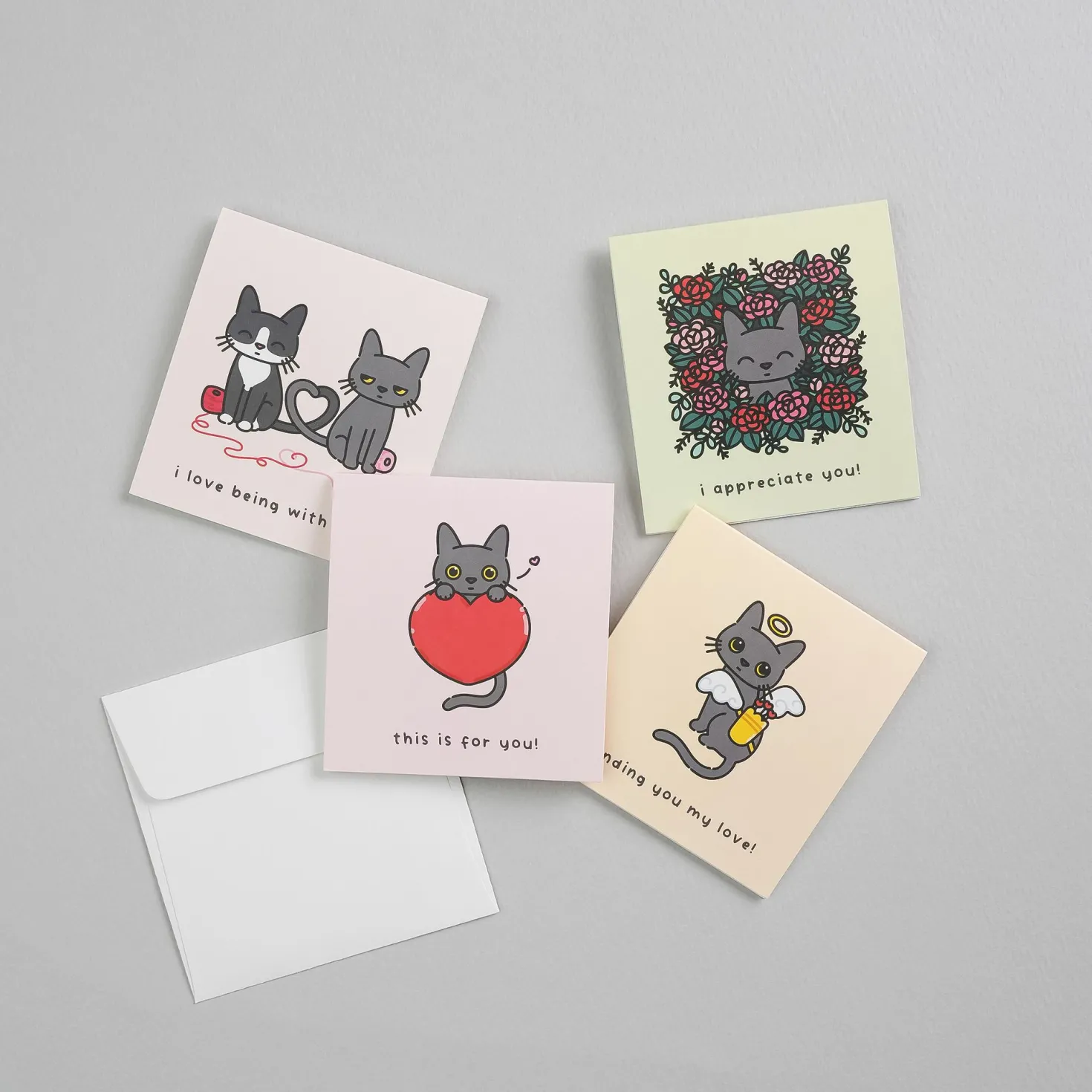 2pcs Lana Cat Mini Card Set