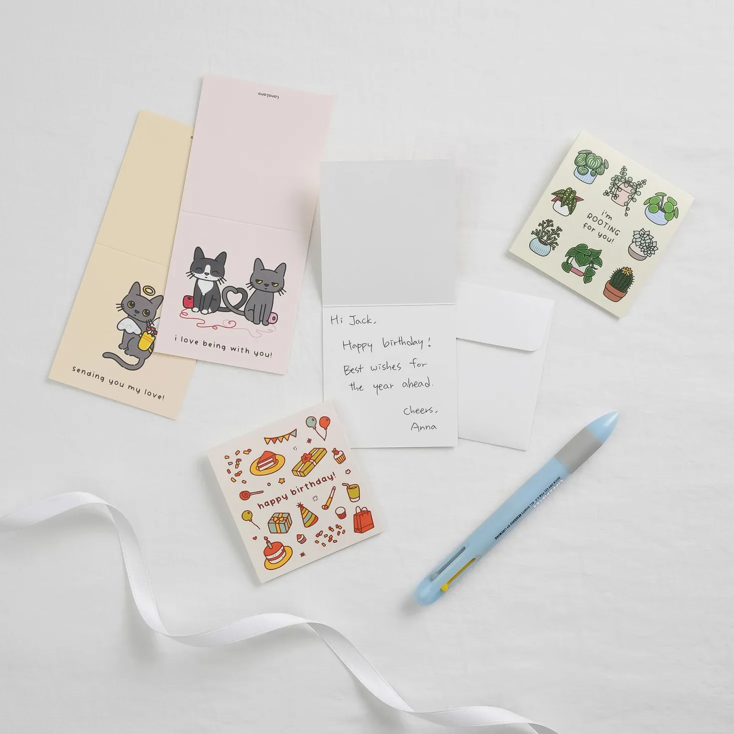 2pcs Lana Cat Mini Card Set