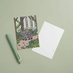 12pcs Lana & Tuxedo Cat Postcard Set