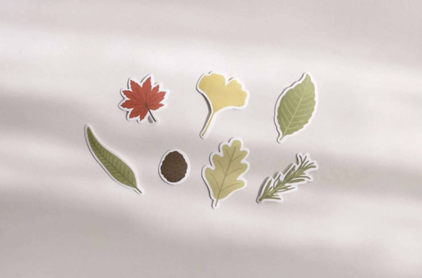 21pcs Leaves Cereal Sticker Set