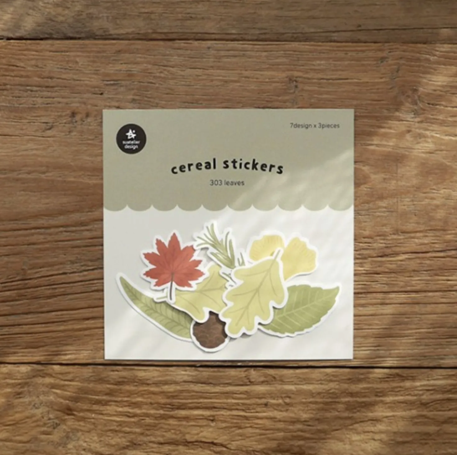 21pcs Leaves Cereal Sticker Set