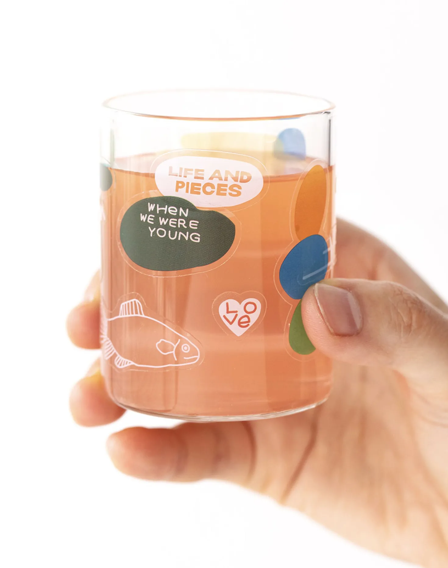 6pcs Life & Pieces Clear Sticker Set