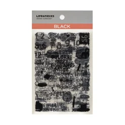 6pcs Life & Pieces Clear Sticker Set