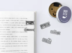5pcs Literature Tin Bookmark Set
