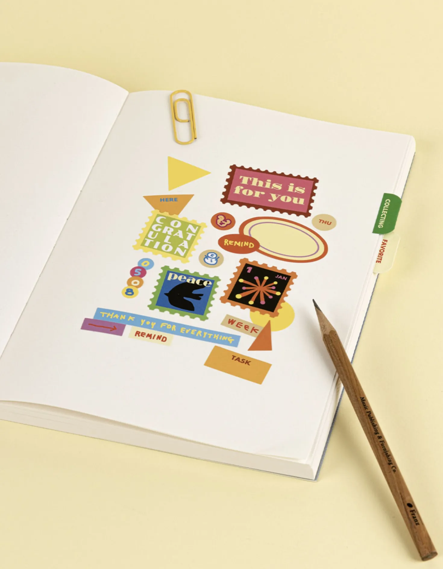 8pcs Little Things Label Sticker Set