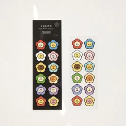 2pcs Mini Smile Removable Sticker Set