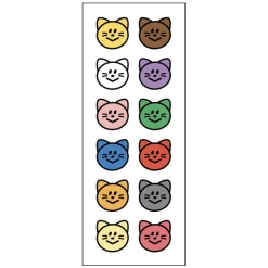 2pcs Mini Smile Removable Sticker Set