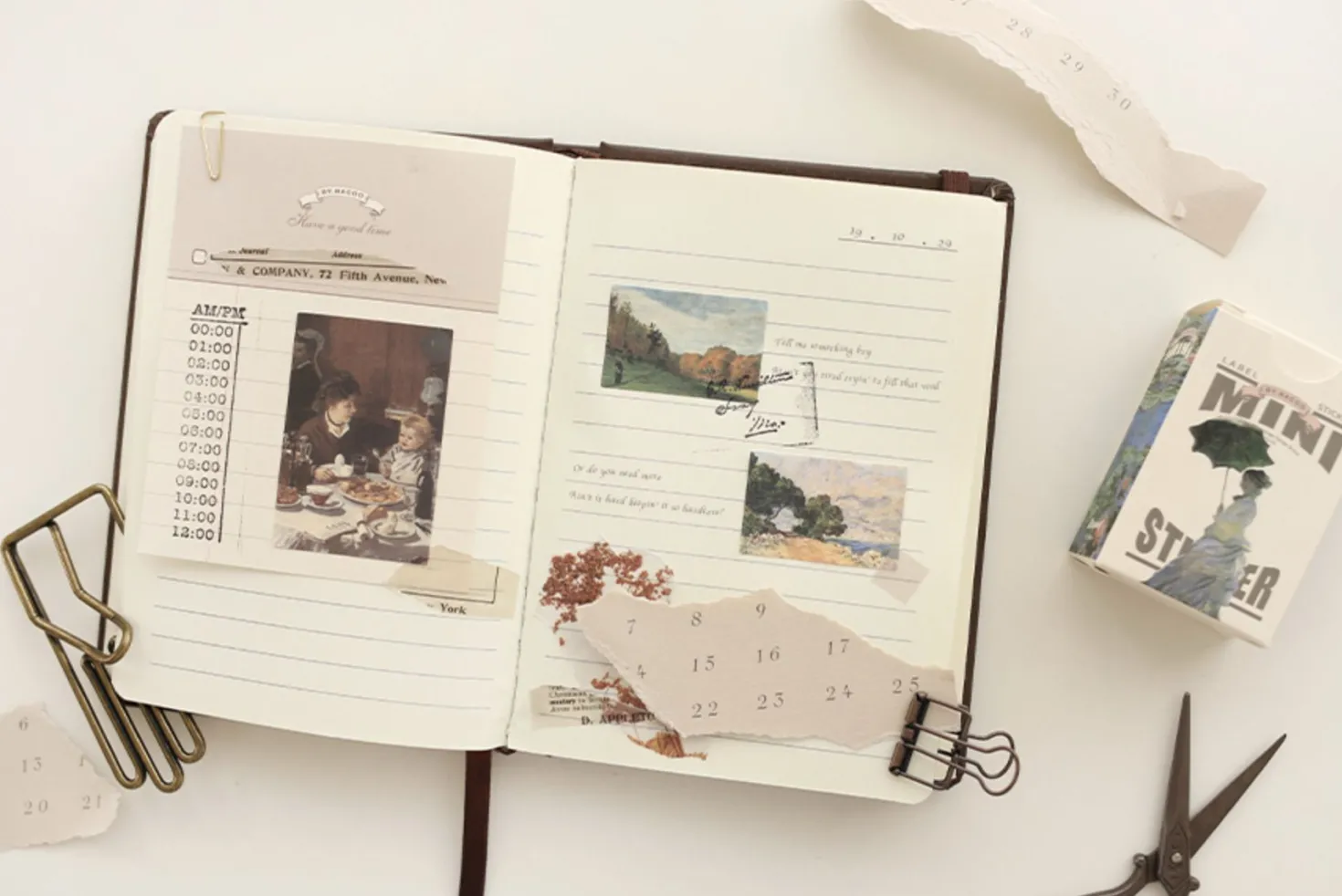 48pcs Monet Label Sticker Set v1