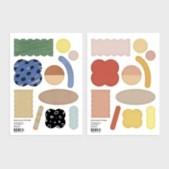 2pcs Natural Fun Pattern Sticker Set
