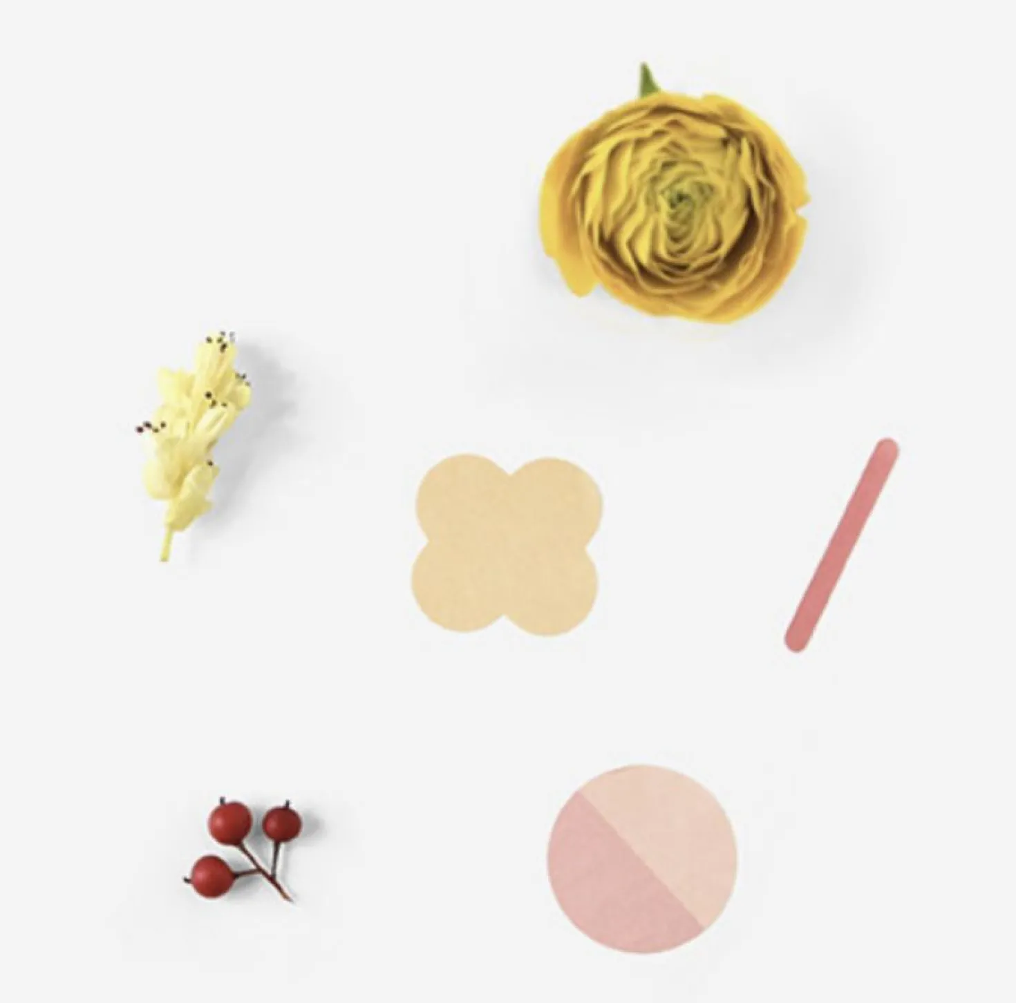 2pcs Natural Fun Pattern Sticker Set