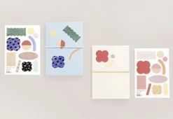2pcs Natural Fun Pattern Sticker Set