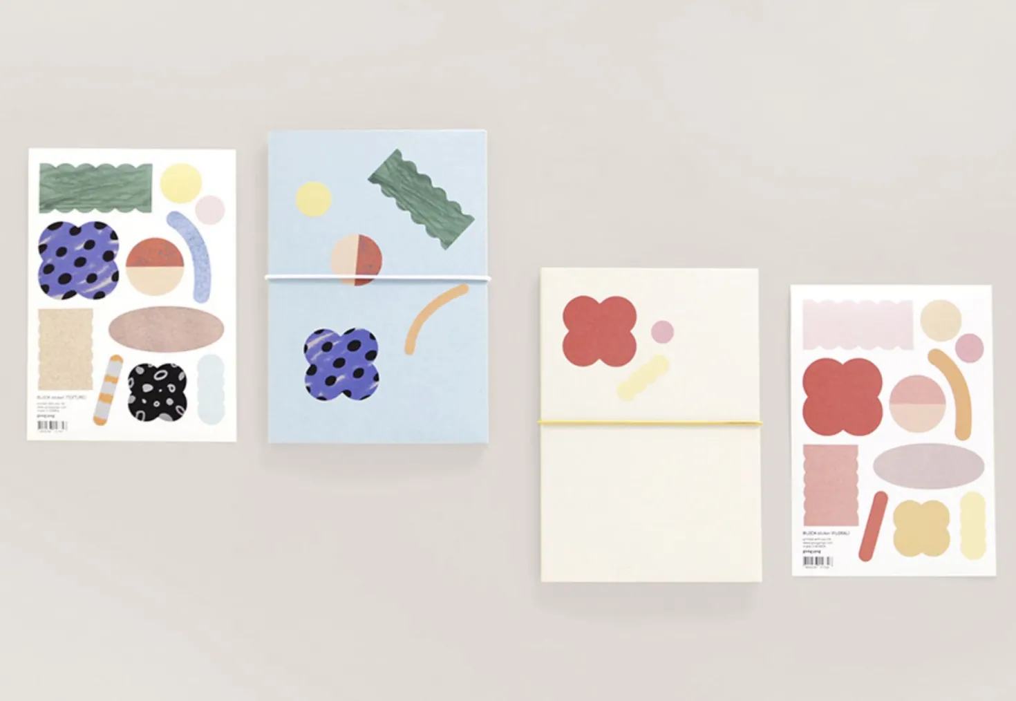 2pcs Natural Fun Pattern Sticker Set