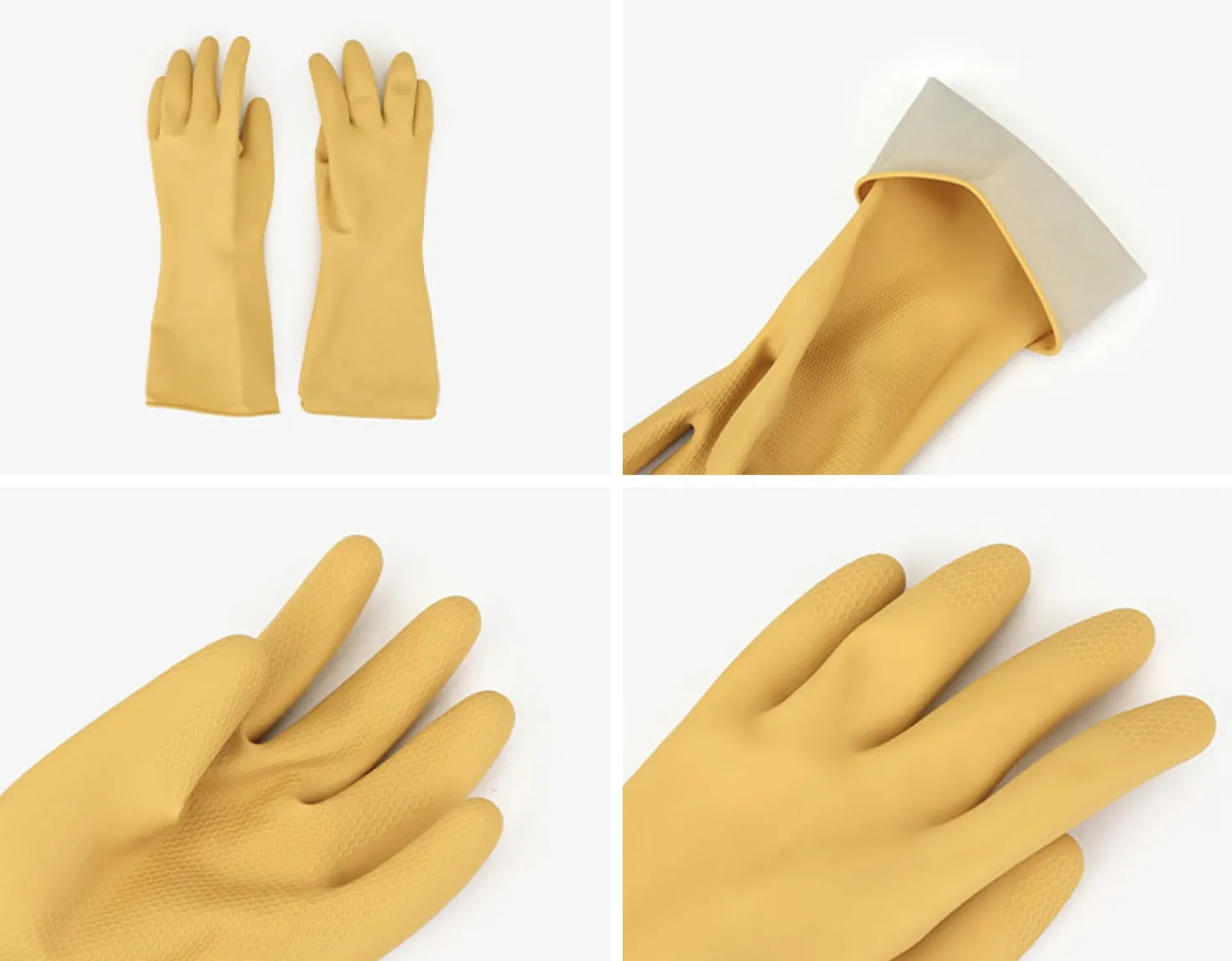 3pcs Natural Rubber Latex Gloves Set