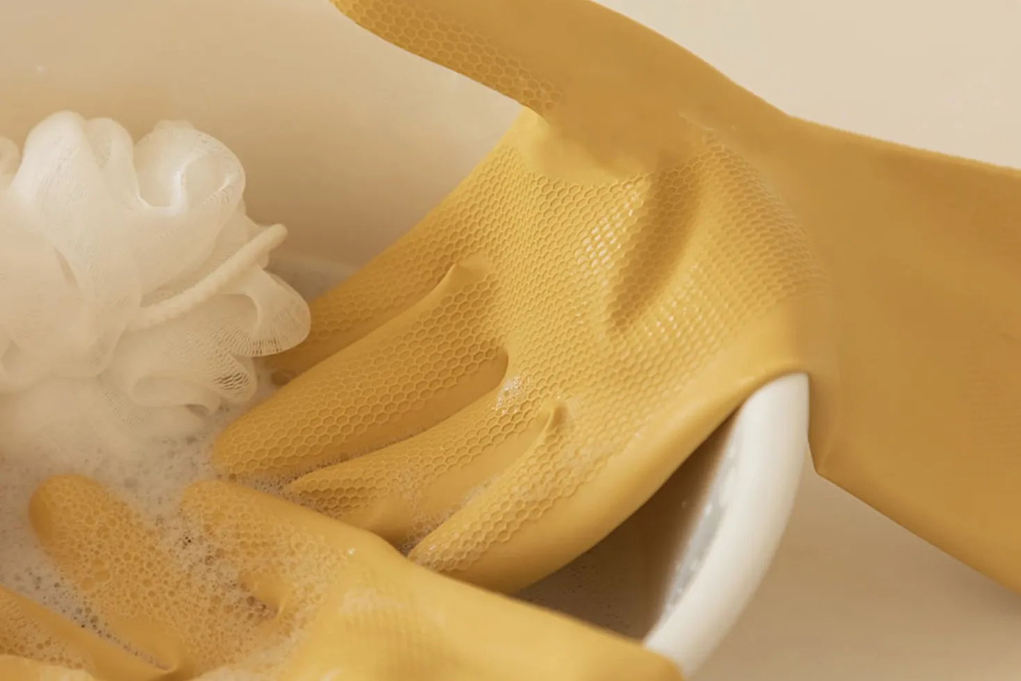 3pcs Natural Rubber Latex Gloves Set