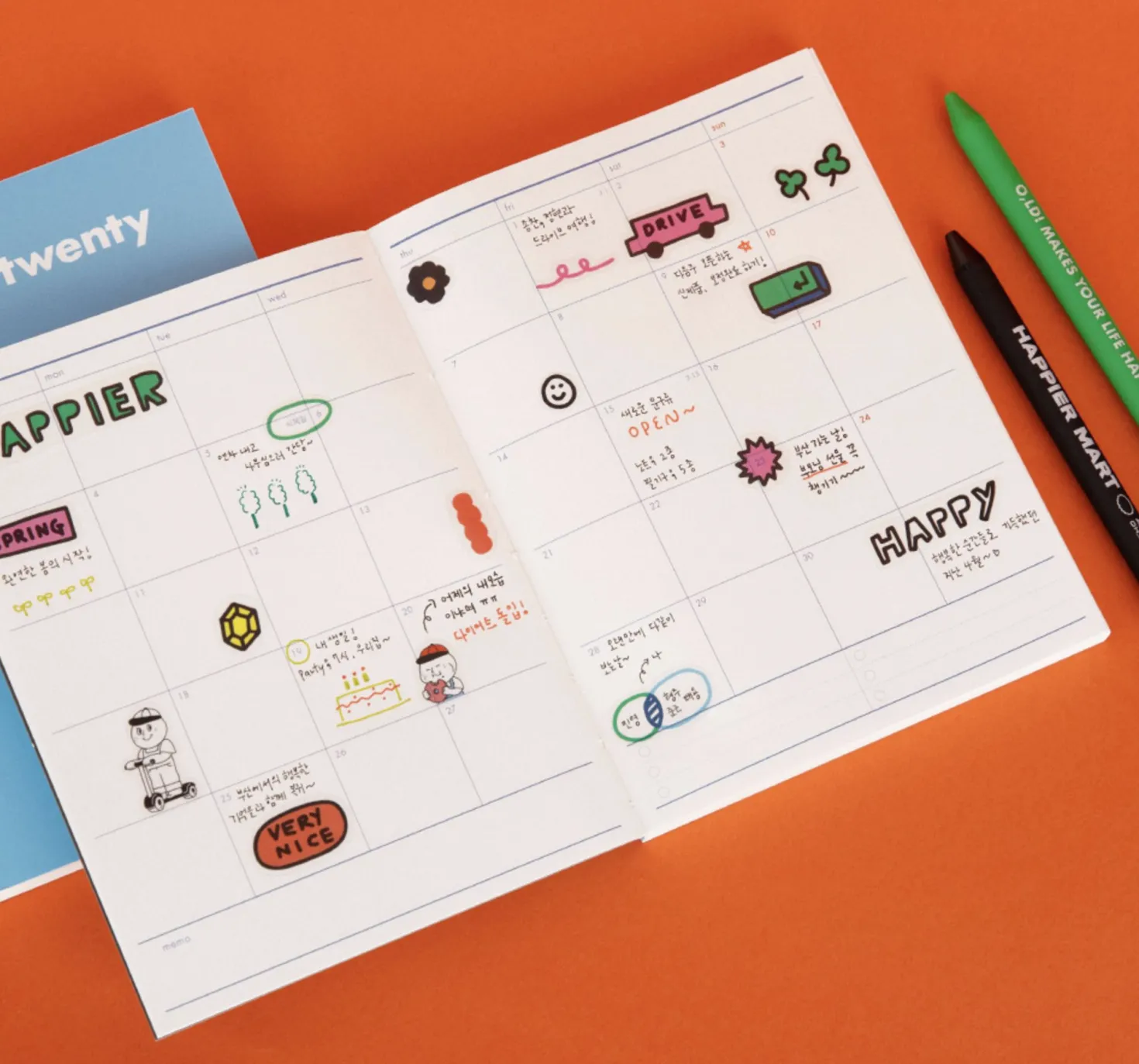 4pcs Oh! Drawing Sticker Set