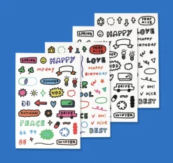4pcs Oh! Drawing Sticker Set