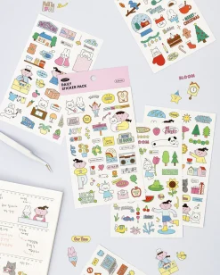 6pcs Palette Daily Sticker Set