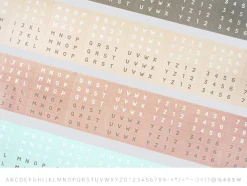 1152pcs Pastel Alphabet Sticker Set
